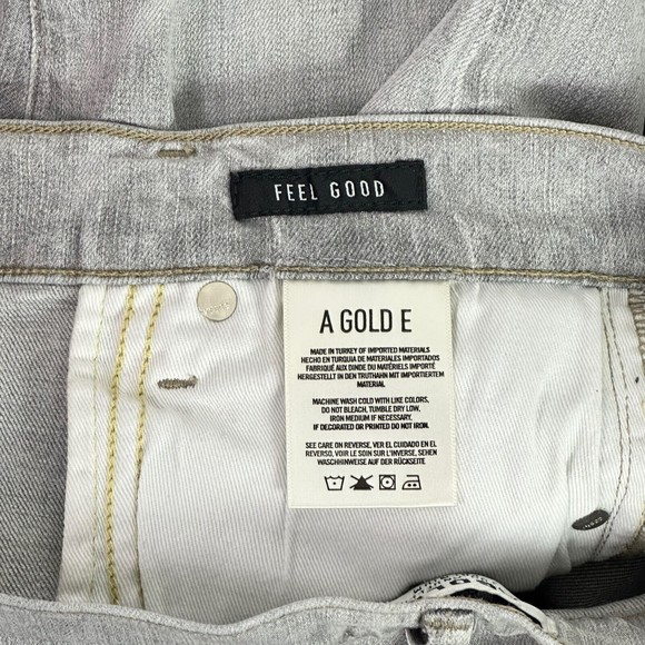 Agolde Sophie Jeans Women's Sz 26 High Rise Skinny Crop Gray Distressed - Picture 13 of 14